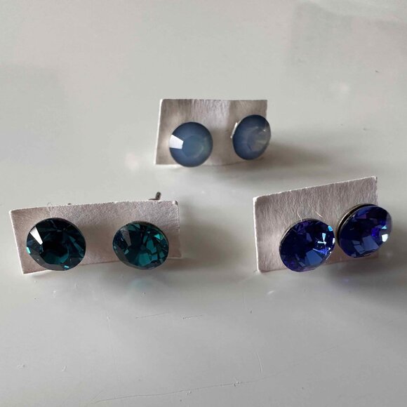 bundle of 3 blue earrings - Picture 1 of 1